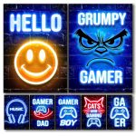 Gamer Canvas Wall Art – Game Controller Prints for Living Room & Gaming Setup