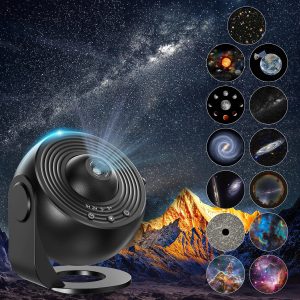 Galaxy Projector – Realistic Planetarium Star Projector with Solar System, Constellation & Moon for Kids’ Bedroom