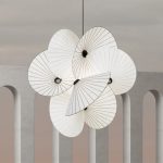 Moooi Serpentine-Inspired Chandelier – Japanese-Style Fabric Pendant Light for Office, Loft & Home Décor