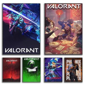 Popular Video Shooter Game Valorant Poster – Canvas Wall Art for Gaming Room Decor