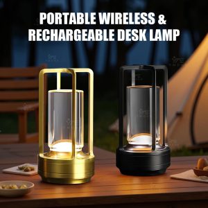 Portable Wireless Table Lamp – LED Touch Night Light for Home & Decor