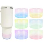 Jelly Gradient Glitter Silicone Cup Bottom Protection Cover – Space Cup Accessory for Stanley Water Cup Set