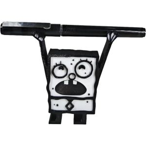 Creative Cute Doodle Bob Pen Holder – Black & White Desk Display Decoration for Pen Storage
